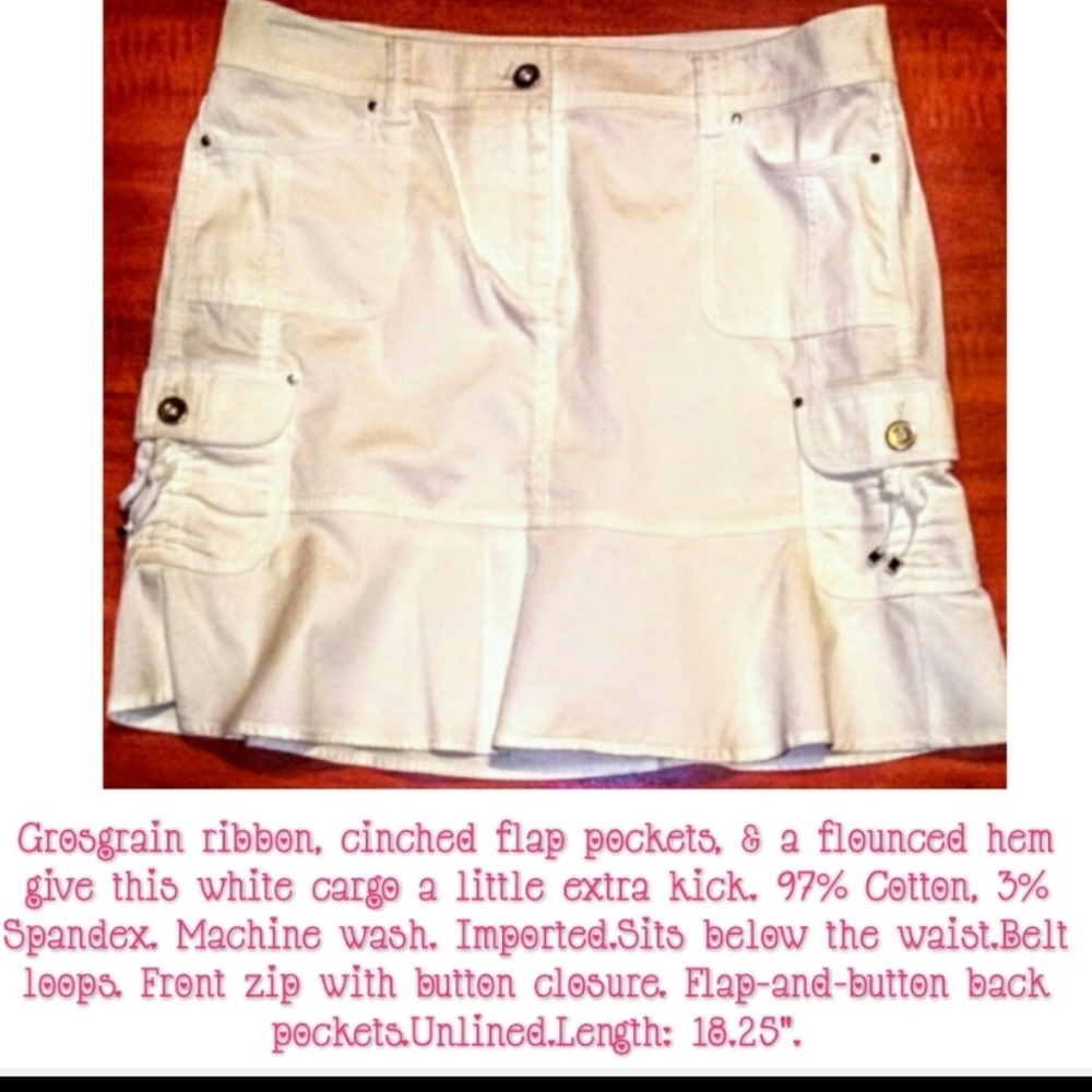 White House Black Market Skirt Size 8 Flounce - Picture 3 of 10